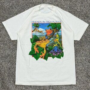 Vintage Colorful Frog Nature Tee Retro Wildlife Animal T-Shirt